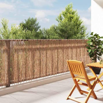 vidaXL Scherm 400x100 cm rijshout, Verzenden, Nieuw, Hout, 1 tot 2 meter