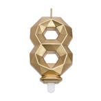 Cijferkaars Geo Goud #8, Hobby en Vrije tijd, Taarten en Cupcakes maken, Verzenden, Nieuw