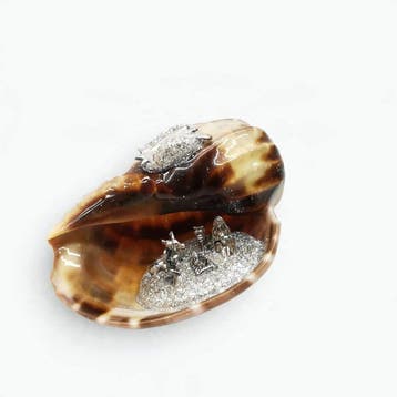 Kerststal - Schelp - Italiaans ambacht