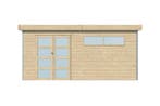Woodlands Blokhut Kasuko Geïsoleerd 485 x 385 cm, Tuin en Terras, Tuinhuizen, Nieuw
