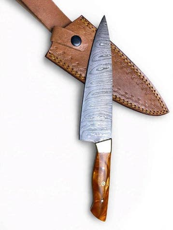 Keukenmes - Chefs knife - SDF 8-inch Handgemaakt Damascus