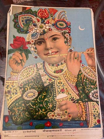 10 prenten Ravi Varma Press - Papier - India - Begin 20e