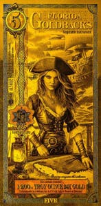 Verenigde Staten. 5 Goldbacks 2025 Florida Pirate Woman of