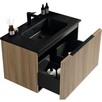 Xellanz Ribbella Badmeubel Compleet - 100cm - Naturel, Ophalen of Verzenden, Nieuw