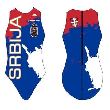 Special Made Turbo Waterpolo badpak SRBIJA, Nieuw