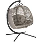 Hangstoel 2 Zitter Hangstoel Met Kussens Opvouwbare Hangscho, Verzenden, Nieuw