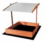 Zandbak 120x120 | Grijs | Verstelbare Luifel | OP=OP, 100 tot 200 cm, Nieuw, Ophalen of Verzenden, 50 cm of meer