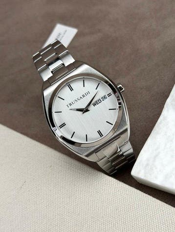 Trussardi - Metropolitan Date Silver - Zonder minimumprijs -, Nieuw