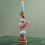 WERNS - Kaarsenstandaard met oor 31 cm kandelaar met een, Antiek en Kunst
