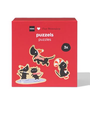 HEMA Takkie en Siepie puzzels - 3 stuks, Verzenden, Nieuw
