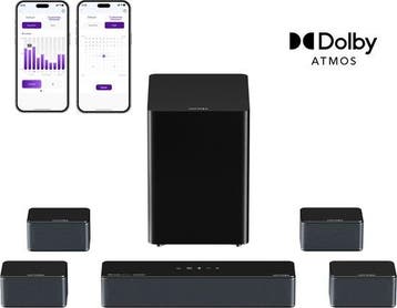 Poseidon D80 Boom - 7.1 Soundbar voor tv - met Dolby Atmos S, Verzenden, Nieuw