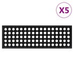 vidaXL Trapmatten 5 st 25x75 cm rubber, Verzenden, Nieuw