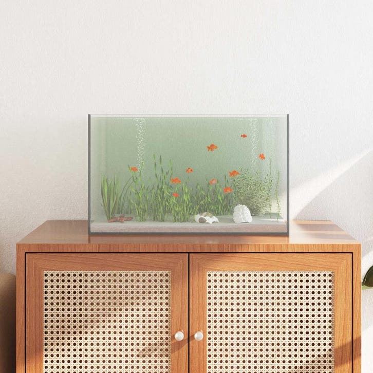 vidaXL Aquarium met opslag Doorzichtig 50 x 30 x 30 cm Glas, Dieren en Toebehoren, Overige Dieren-accessoires, Nieuw, Verzenden