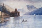 Louise Romer (1843-1933) - Landschap - Italië - omgeving