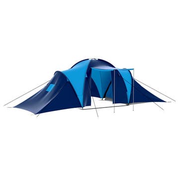 vidaXL Tent 9-persoons donkerblauw en blauw, Verzenden, Nieuw, Meer dan 6