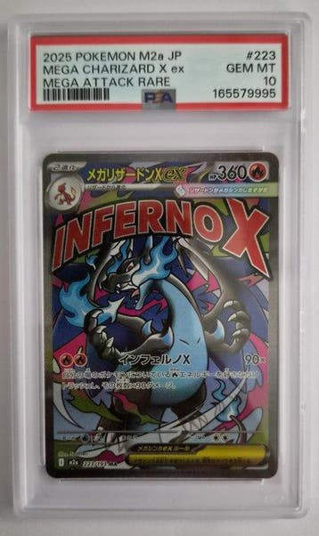 Pokémon - 1 Graded card - Charizard X ex mega attack 223/193, Nieuw