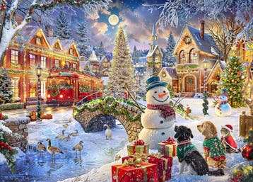 Bluebird Puzzle kerst puzzel Villa  van €17,99 voor €16,19, Ophalen of Verzenden, Nieuw