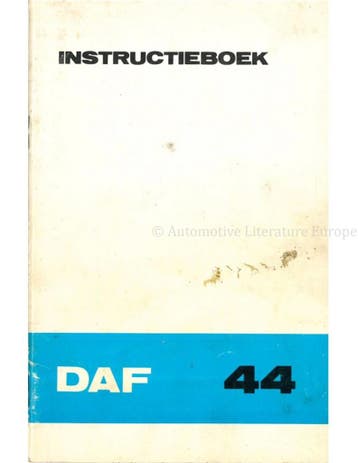 1972 DAF 44 INSTRUCTIEBOEKJE NEDERLANDS