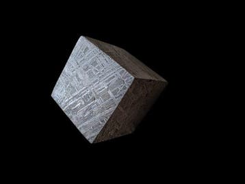 Muonionalusta meteoriet HQ Swedish Cube - Hoogte: 2 cm -