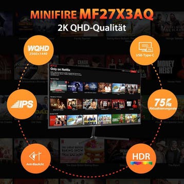 Gaming Monitor - Beeldscherm computer - 27 inch - 75Hz - WQH, Computers en Software, Verzenden, Zo goed als nieuw