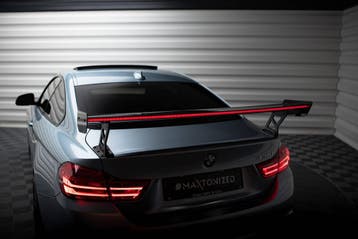 Maxton Carbon Spoiler met beugels en LED BMW 4 F32 / 4 F32, Auto diversen, Verzenden