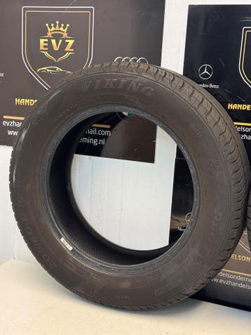2 stuks 205/60R16 inch zomerbanden Viking Protech Newgen 6mm, Gebruikt, 16 inch, 205 mm, Band(en)