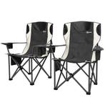 TRUUSK Set van 2 Opvouwbare Stoelen met Armleuningen - Drank, Verzenden, Nieuw