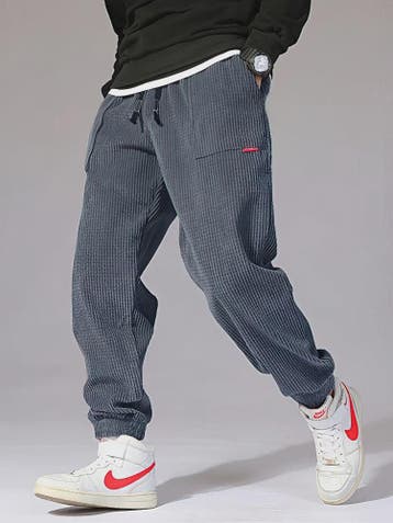 Warme Heren Corduroy Jogger Broek - Perfect voor Herfst & Wi, Verzenden, Nieuw