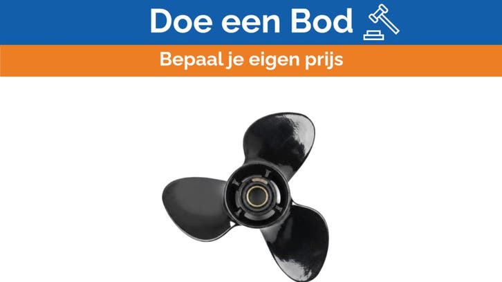 Bieden: Michigan Match 3-Blade Aluminum Boat Propeller 10 x, Watersport en Boten, Overige Watersport en Boten, Nieuw, Ophalen of Verzenden