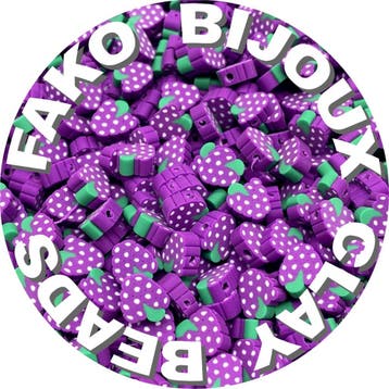 Fako Bijoux - Klei Kralen Druiven Paars - Figuurkralen -, Verzenden, Nieuw