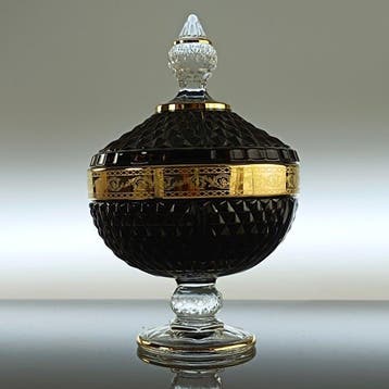 Secoloventesimo - Koekjesdoos - 24 kt goud - Zwarte LOW Gold
