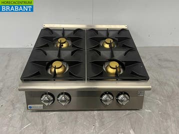 RVS Mareno Opzet fornuis 4 pitten 80 cm GAS Horeca, Ophalen of Verzenden, Nieuw zonder verpakking