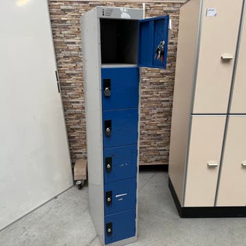 6-deurs Overtoom locker - 180x30x50 cm, Ophalen of Verzenden, Nieuw