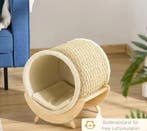 Stabiel Kattenhuis met Kraskant en Zacht Ligkussen, Dieren en Toebehoren, Verzenden, Nieuw