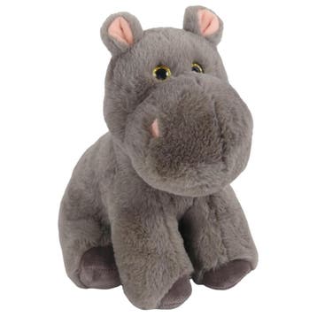Olly nijlpaard knuffel - pluche - grijs - 24 cm, Verzenden, Nieuw