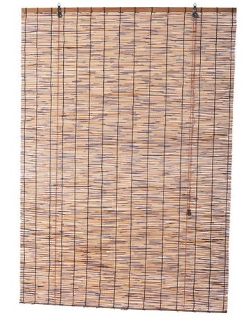 Rolgordijn donker riet 160 x 220 cm, Verzenden, Nieuw
