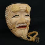 Noh masker - Hout - Meiji periode (1868-1912) - Okina Oude