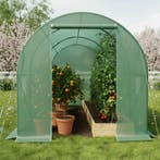 Foliekas in tunnelvorm met 6 ramen 343x200x200cm - groen, Verzenden, Nieuw