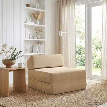 vidaXL Vouwbare Bankbed Groen Grijs 60 x 70 x 41 cm Stof, Verzenden, Nieuw, Stof, Minder dan 150 cm