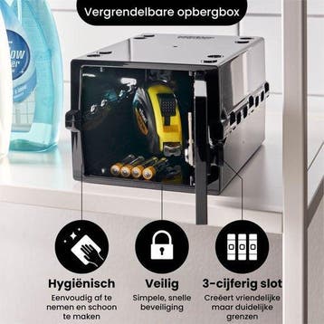 2dekans | Lockabox Mini™ Opbergbox met Cijferslot –, Ophalen of Verzenden, Zo goed als nieuw
