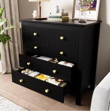 Ladekast 5 Lades – Moderne Opbergkast met Gouden Handgrepen, Verzenden, Nieuw