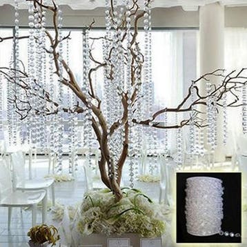 Diamant streng Flowerball Tafeldecoratie ca. 10 m, Ophalen of Verzenden, Nieuw
