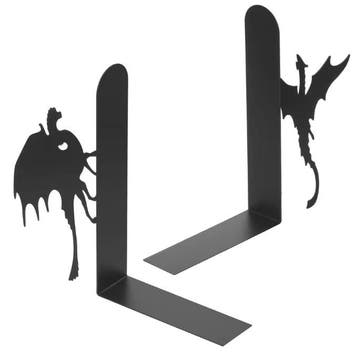 2-delige Metalen Boekensteunen Draak/Kat Design Boekhouder, Verzenden, Nieuw