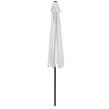 Parasol halfrond voor balkons of terrassen 300x150x230 wit, Verzenden, Nieuw
