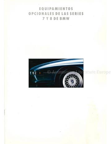 1993 BMW 7 / 8 SERIE ACCESSOIRES BROCHURE SPAANS, Nieuw, BMW, Author