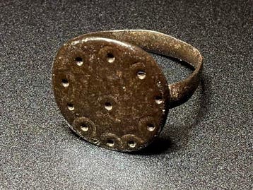 Viking periode Brons Symbolische Ring, geïnspireerd op de