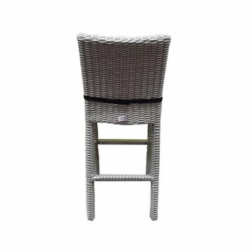 Oxford barstoel wit grijs wicker, Tuin en Terras, Tuinsets en Loungesets, Ophalen of Verzenden, Nieuw
