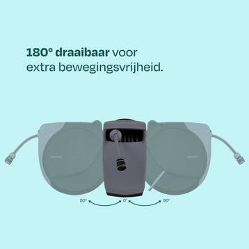2dekans | VONROC Automatische slanghaspel – wandslangbox –, Ophalen of Verzenden, Zo goed als nieuw