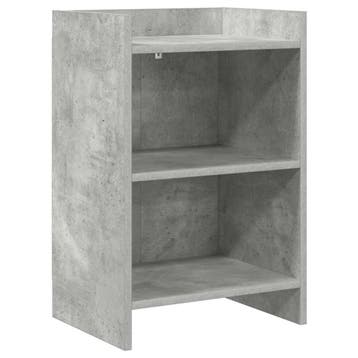 vidaXL Nachtkastjes Betongrijs 40 x 30 x 60 cm Bewerkt hout, Minder dan 45 cm, Verzenden, Nieuw, 55 tot 70 cm