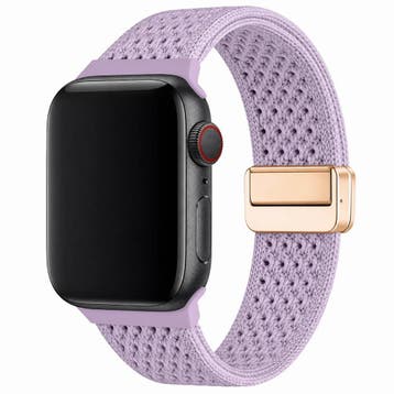 Apple Watch bandje Knit - nylon - lila - Paars / 44 · 45 ·, Verzenden, Nieuw